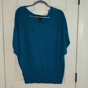 Lane Bryant Faux Button Sleeve Sweater